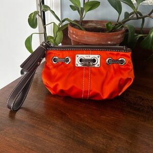 NWOT RAFE New York Orange Designer Wristlet/Clutch